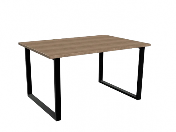 Широкий дерев’яний стіл LOFT з ніжками з металу
